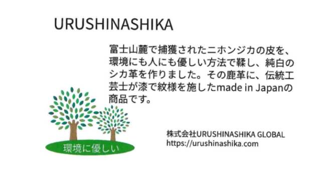 URUSHINASHIKA　リーフレット　日本語